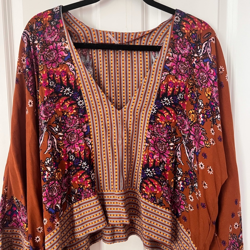 NWOT Free People Mix n Match Blouse - Size Small - Picture 3 of 3